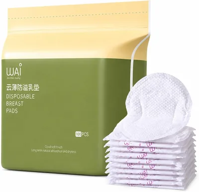 LMWNFEU Leakproof Breast Pads - Ultra-thin & Absorbent Nursing Pads for Moms, 100 Count