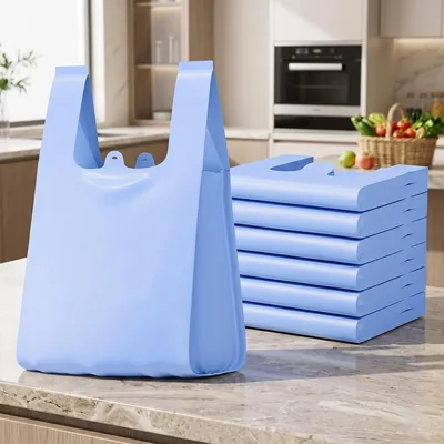Home Trash Bags 50 Count - Heavy Duty Garbage Bag, Leak-Proof Durable Liners with Handle
