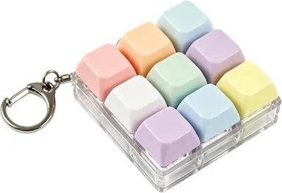Nalaina Keyboard Fidget - 9 Key Stress Relief Keychain - Best Deal