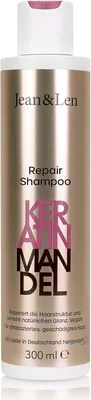 Jean & Len Reparer Shampoo med Keratin och Almond - för skadat och svårt att hantera här, börjar frizzet, ger en hälsiger utseende, 49.34 SEK