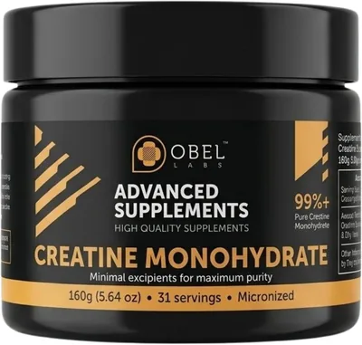 Obel Labs Creatine Monohydrate Powder Micronized 160g | 31 Servings Best Deal