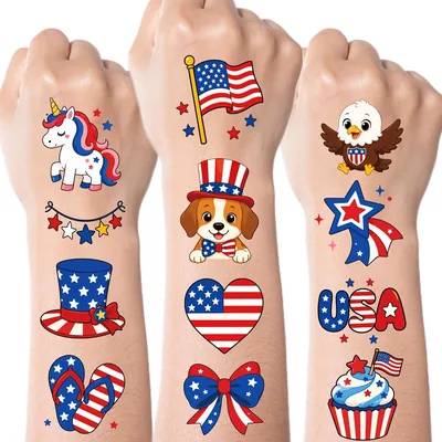 JCFIRE 4th of July Tattoos Best Deal