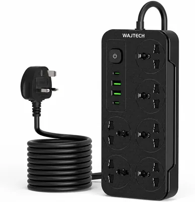 WAJTECH Universal Extension Lead 6 Outlet Best Deal