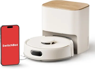 SwitchBot K11+ Pro ロボット掃除機 - 超コンパクト、高精度マッピング、12,000 Pa 強力な吸塵、水拭き機能付 - 最安値