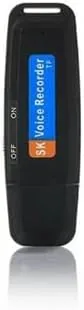 SK Voice Recorder Portable USB Flash Drive, Black - Best Deal