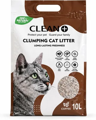 Clean Plus Scented Bentonite Cat Litter (Coffee) 8kg Best Deal