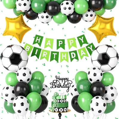 LHMNLUFeliz Cumpleaños Decoración, Globos de Cumpleaños de 16 Pulgadas y Pancarta
