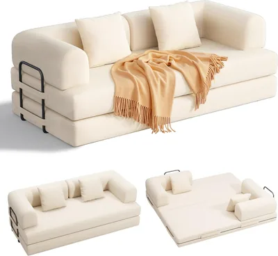 Xbro Faltt Sofa Odling, 200 cm, Multifunkionell 5 Positioner, Stor Sofa Odling för Living Room och Familj, Passar 2-3 Personer
