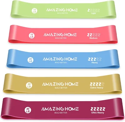 AMAZINGCRAFT Resistance Bands Set of 5