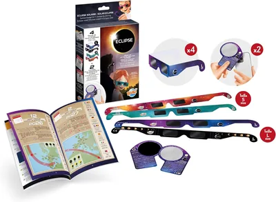 Lunettes de l'éclipse solaire Buki pour la famille
