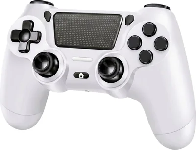 Manette sans fil BJXOZ pour PS4, Gamepad avec port USB-C | Vibrations doubles, capteur 6-axes, touchpad et 1/8