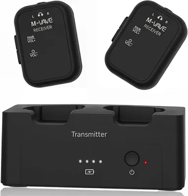 WP12 - Sistema de monitor dentro del oído inalámbrico de 2.4 GHz con emparejamiento automático, calidad de audio superior