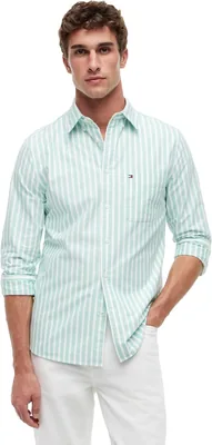 Tommy Hilfiger Men's Big & Tall Capote Long Sleeve Shirt SGD 104.16 Best Deal