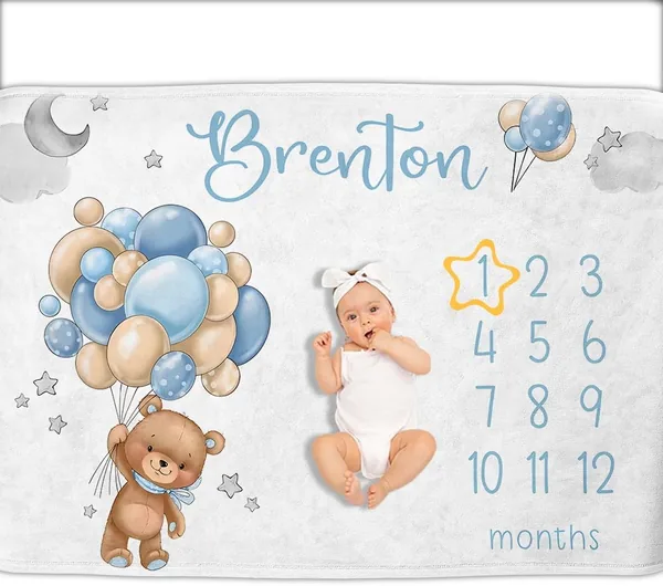 Wood Meets Color: Copertina di Crescita Personalizzata per Bambini, con Indici Mensili