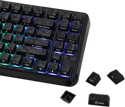 EPOMAKER Frost Jelly Keycaps Set - 126 Keys Forged Carbon Fiber, Best Deal