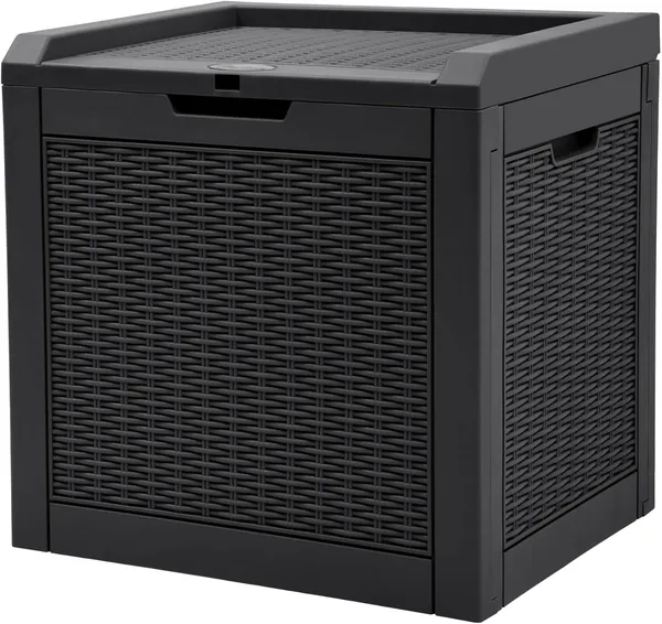 DWVO 118L Rattan Resin Garden Storage Box Best Deal