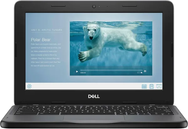 Dell Chromebook 3110 Ordenador portátil pantalla HD 11,6 pulgadas (1366 x 768) procesador Intel Celeron N4500 4 GB RAM eMMC 32 GB teclado QWERTY americano Windows 11
