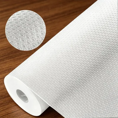 Forro para Estantes y Cajones 45 x 1000 cm, Revestimiento EVA No Adhesivo, Impermeable y Antideslizante