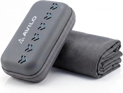 Avilo Microfibre Travel Towel (Stealth Grey) | Best Deal