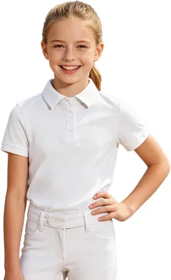 Moggemol Girls Equestrian Shirt - Half Zip Riding Top