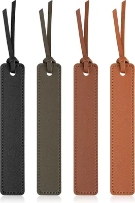 LANCI 4 Pcs PU Leather Bookmarks Best Deal