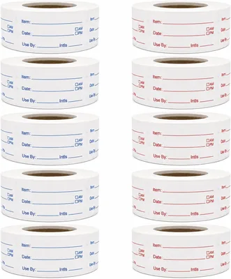 Removable Food Labels 2 Inch, 5000 Pieces Freezer Labels - Best Deal