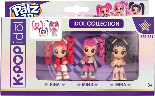 Figuras coleccionables 3D de K-POP IDOL PALZ - Rina, Minji, Mina - Juguetes para niños - Mejor oferta
