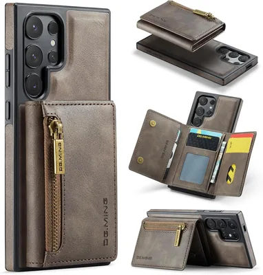 MAGKING 2 in1 Wallet Case for Samsung Galaxy S24 Ultra, RFID Blocking
