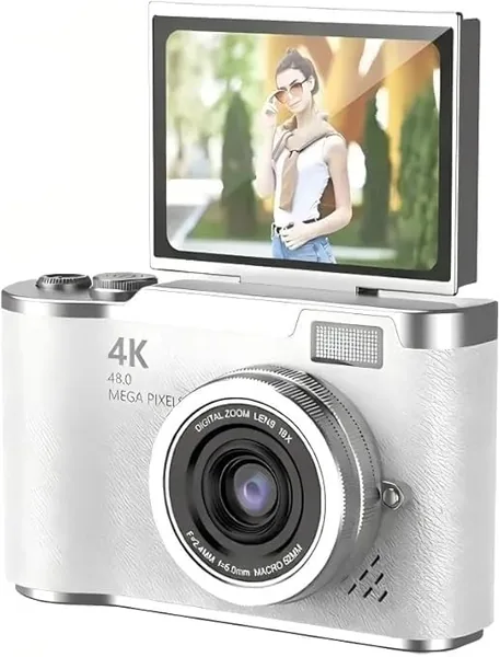 Câmera Digital 4K Ultra HD 48MP com Tela Giratória 180° - Economize 82% na Melhor Oferta!