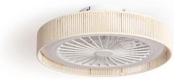 Iluminación LEDKIA Alma: Ventilador de techo decorativo con luz CCT 1920 lm, motor DC 15W silencioso y eficiente