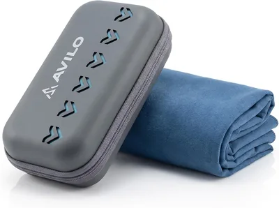 Avilo Microfibre Travel Towel (Deepwater Blue) Best Deal