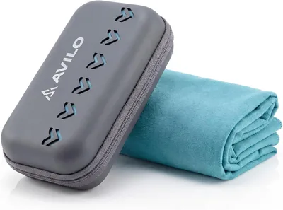 Avilo Microfibre Travel Towel (Turquoise) Best Deal