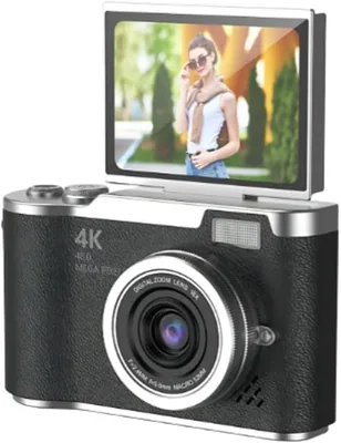 Câmera Digital 4K Ultra HD 48MP com Tela Giratória 180° - Melhor Oferta