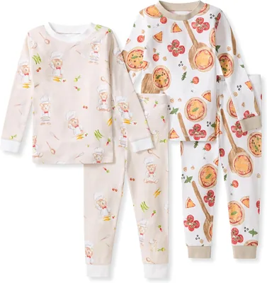 Conjunto de Pijama de 2 Piezas Burt's Bees para Bebés y Niños, 100% Algodón Orgánico, Mejor Oferta