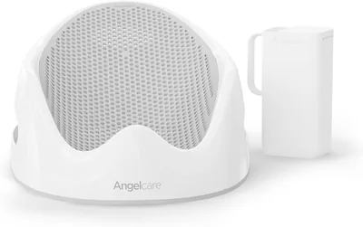 Angelcare Soft-Touch Baby Bath Support & Rinser Gray