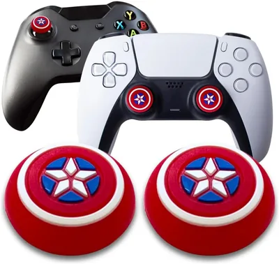 Capa Protetora Antiderrapante com Grip para Controles Gamer PS5/PS4/PS3/Xbox, Vermelho