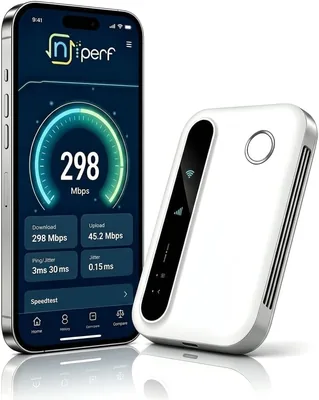 Routeur WiFi 5G Pocket Déverrouillé Sans Abonnement, Compatible Carte SIM 5G/4G, Hotspot Wi-Fi 6 Multi-