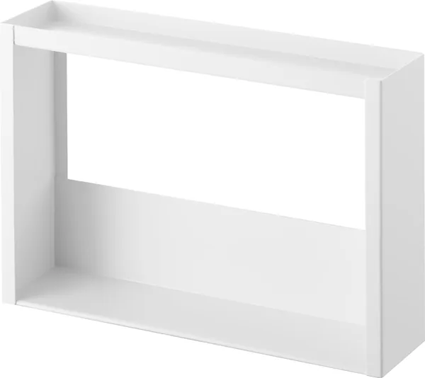 Yamazaki 10898 Tower, Vanity Side Storage Rack, 2 Tiers, White, W 11.9 x D 2.8 x H 8.3 inches (30.2