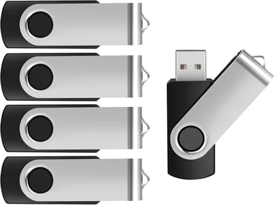 jiqichimao 16GB 5Pack Swivel USB Flash Drive - 15% Off