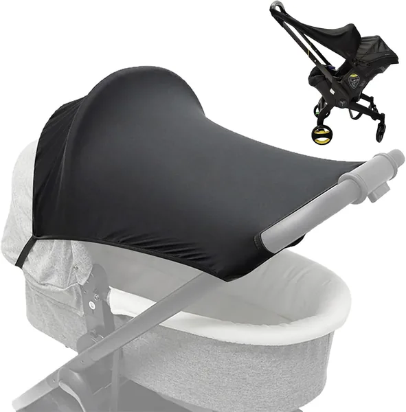 JSTHHTT Ombrellone Universale per Passeggini, Visiera Solare, Protezione Anti-UV UPF +50, Copertura Elastica