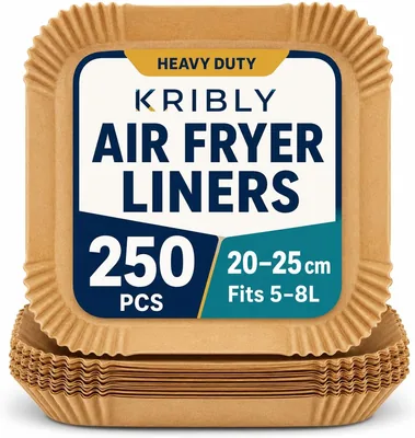 KRIBLY Air Fryer Liners 88% Off - 250 Pack