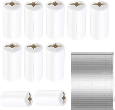 10 Pièces Condensateurs De Cordon Aveugle Détachables - PP 3,7x1,7 Cm Conception Anti-étouffement - Couverture De Sécurité Po