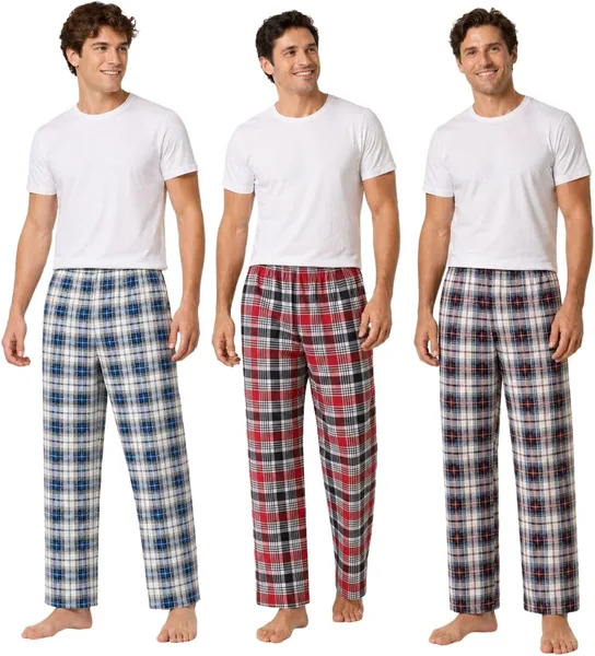 Fabienne Men's Pajama Pants - Soft & Breathable 100% Cotton Sleepwear