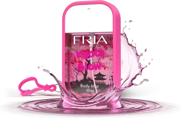 Fria Body Mist Fragranza Acqua per Uomo e Donna, Glow Kyoto Floreale Profumo con Bergamotto, Rosa e Vaniglia, Spray Corpo, 50ml | Sconto 50%