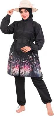 Muslim Women's 4-Piece Swimwear - Waterproof Knee-Length Burkini Hijab - S303