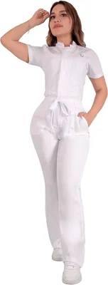Pijama Quirúrgico Completo para Mujer, Antifluido y Realza Figura - Sea Brasil
