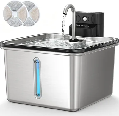 PETALPAW Cat Fountain 17% Off - 3.5L Stainless Steel