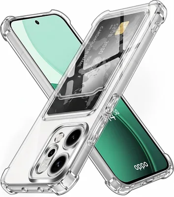 غطاء خلفي محفظة بطاقة شفاف ناعم TPU لهاتف Oppo Reno 14 5G - أفضل سعر