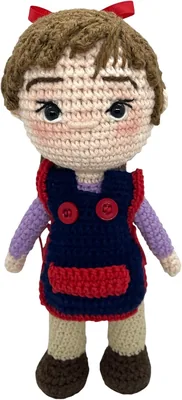 Muñeca Educadora Artesanal Amigurumi Tejida a Mano Genérica