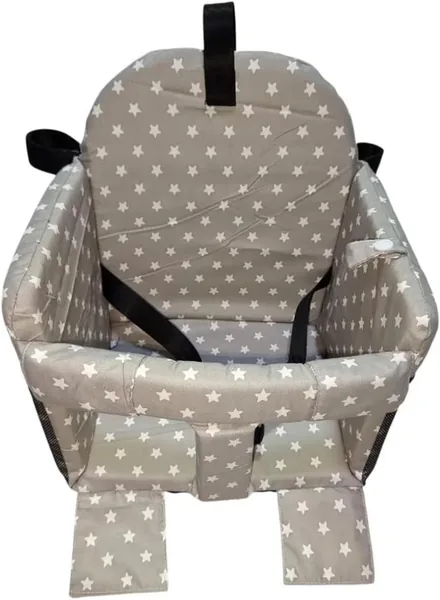 Multipurpose Baby Shopping Cart Cushion with Storage Pockets for Pacifiers Machine Washable Polyester Pad Infant Defender